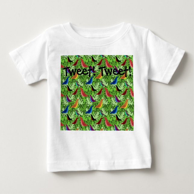 Camiseta De Bebé Aves, Aves, Aves (Anverso)