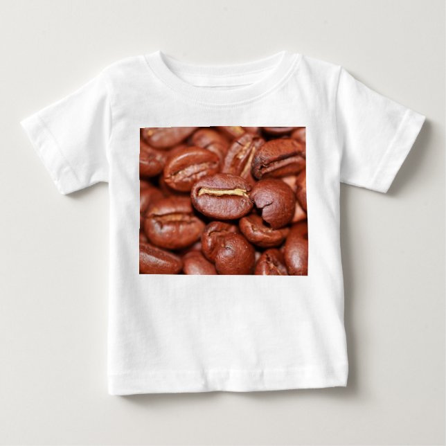 Camiseta De Bebé Aves de café tostadas (Anverso)