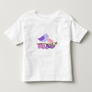 Camiseta De Bebé Aves de la Hermana Grande-2 en una rama