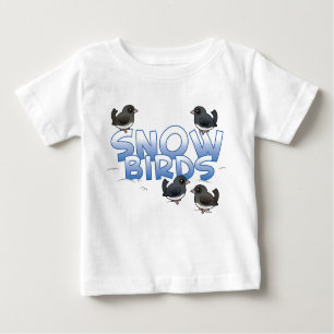 Camiseta De Bebé Aves de nieve