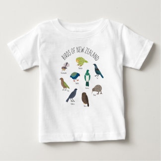 Camiseta De Bebé Aves de Tee de Nueva Zelanda
