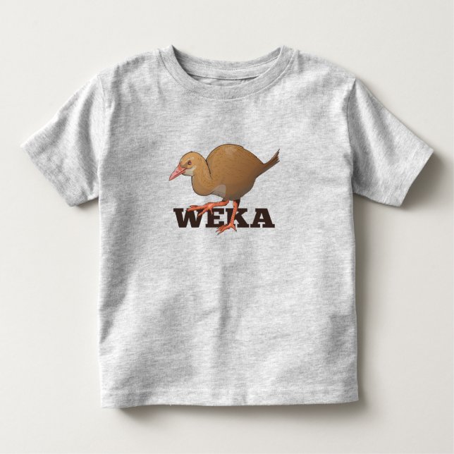 Camiseta De Bebé Aves de Weka Nueva Zelanda (Anverso)