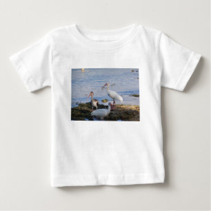 Camiseta De Bebé Aves del Ibis a orillas de la bahía de Florida