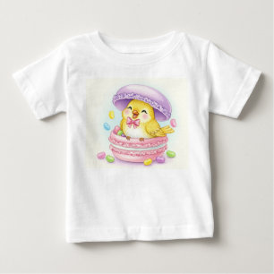 Camiseta De Bebé Aves dultas. Lemon Macaron por Natasha Us