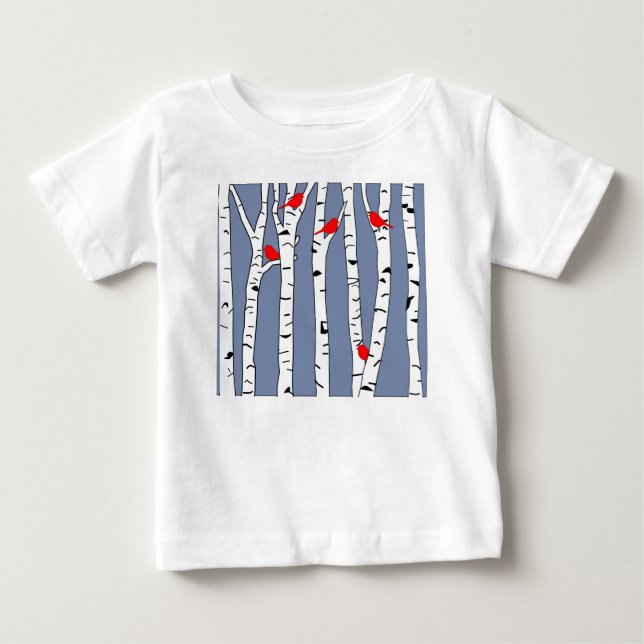 Camiseta De Bebé Aves y Aves (Anverso)