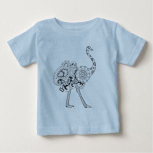 Camiseta De Bebé Avestruz inspirada
