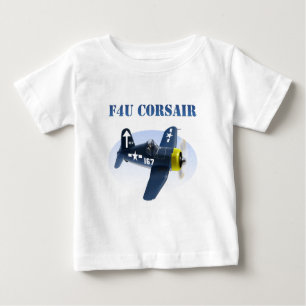Camiseta De Bebé Avión #167 del corsario de F4U