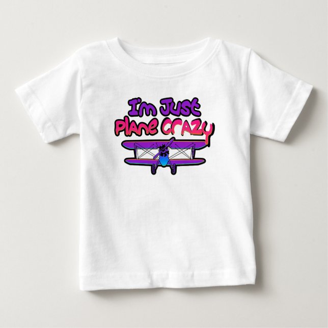 Camiseta De Bebé Avión biplano divertido (Anverso)