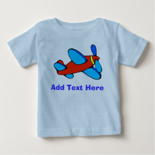 Camiseta De Bebé Avión cómico agregar texto