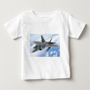 Camiseta De Bebé avión de combate raptor militar