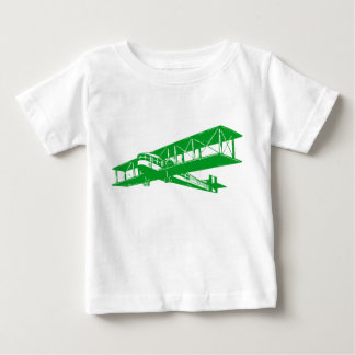 Camiseta De Bebé Avión de cosecha - Verde de hierba