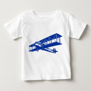 Camiseta De Bebé Avión de época - Azul marino