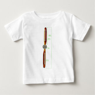 Camiseta De Bebé Avión esquemático del apoyo del propulsor de