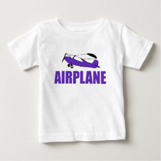 Camiseta De Bebé Avión Morado