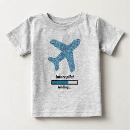 Camiseta De Bebé Avión "Piloto Futuro" 