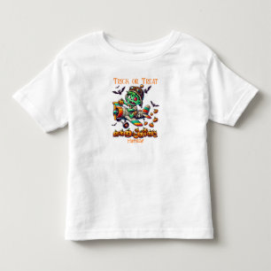 Camiseta De Bebé Avión Piloto Zombie Espeluznante, Calabazas, Hallo