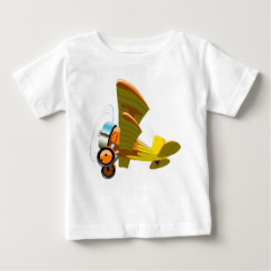 Camiseta De Bebé avión retro personalizado