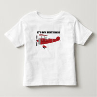 Avión rojo es mi cumpleaños personalizado