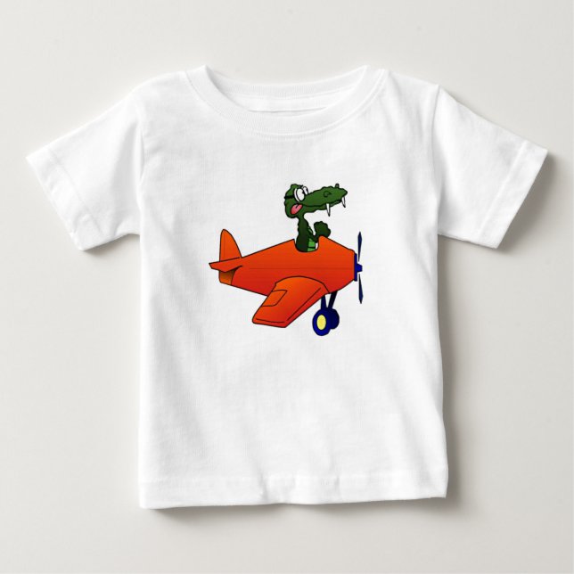 Camiseta De Bebé Avión volador de Gator (Anverso)
