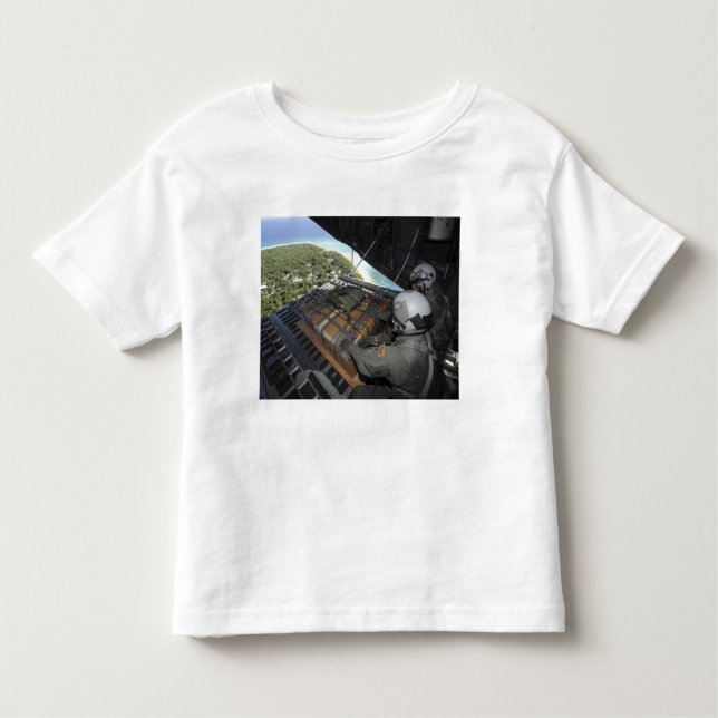 Camiseta De Bebé Aviones sacan una paleta de artículos donados 2 (Anverso)