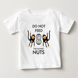 Camiseta De Bebé Aviso de alergia a las nueces de niños