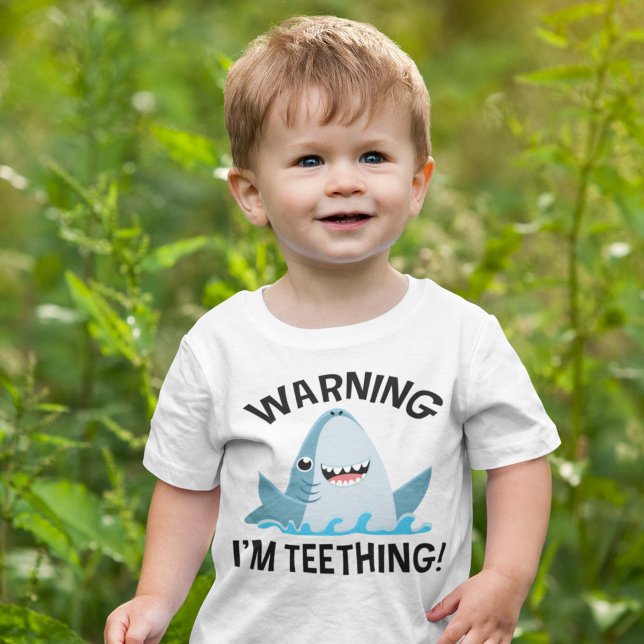 Camiseta De Bebé Aviso de que soy Teething (Subido por el creador)
