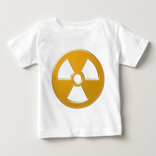 Camiseta De Bebé Aviso nuclear (Anverso)