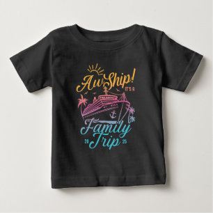 Camiseta De Bebé Aw Ship Personalizado Family Cruise Trip Group Coi