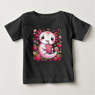 Camiseta De Bebé Axolotl Bebe Fresa Japonesa