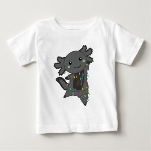 Camiseta De Bebé Axolotl Merry Christmas Winter Animals Axolotls