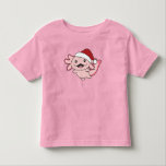 Camiseta De Bebé Axolotl Merry Christmas Winter Axolotl<br><div class="desc">El axolotl a las noches suaves con gorra de Navidad. Animales divertidos con regalos y nieve para las vacaciones. También es gracioso para los navidades en julio. Los Axolotls son animales lindos y perfectos para los Navidades.</div>