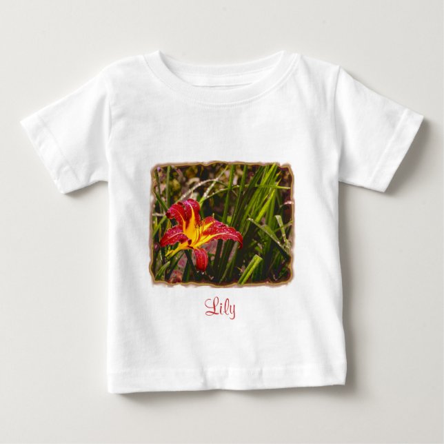 Camiseta De Bebé Ayer Lily Después De La Lluvia (Anverso)