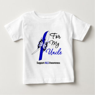 Camiseta De Bebé Ayuda del ALS para mi tío