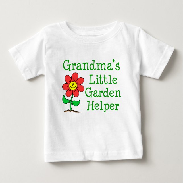 Camiseta De Bebé Ayudante de jardín de la abuela (Anverso)