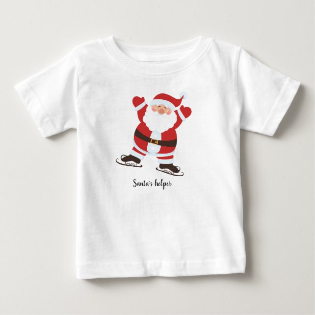 Camiseta De Bebé Ayudante de Santa (Anverso)