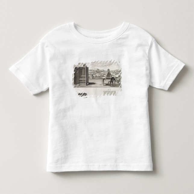 Camiseta De Bebé Ayudas para planos: una simple cámara de madera os (Anverso)