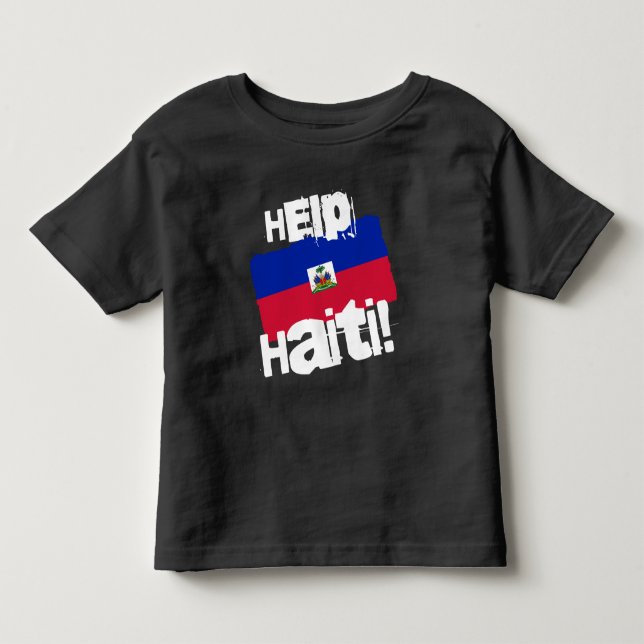 Camiseta De Bebé ¡Ayuden a Haití! (Anverso)