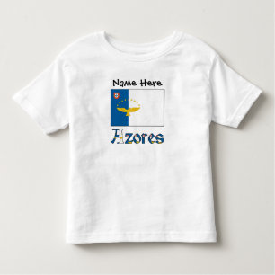 Camiseta De Bebé Azores Bandera azorí personalizada