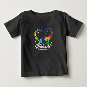 Camiseta De Bebé Azote de azote de tinta arco iris Perro amante reg