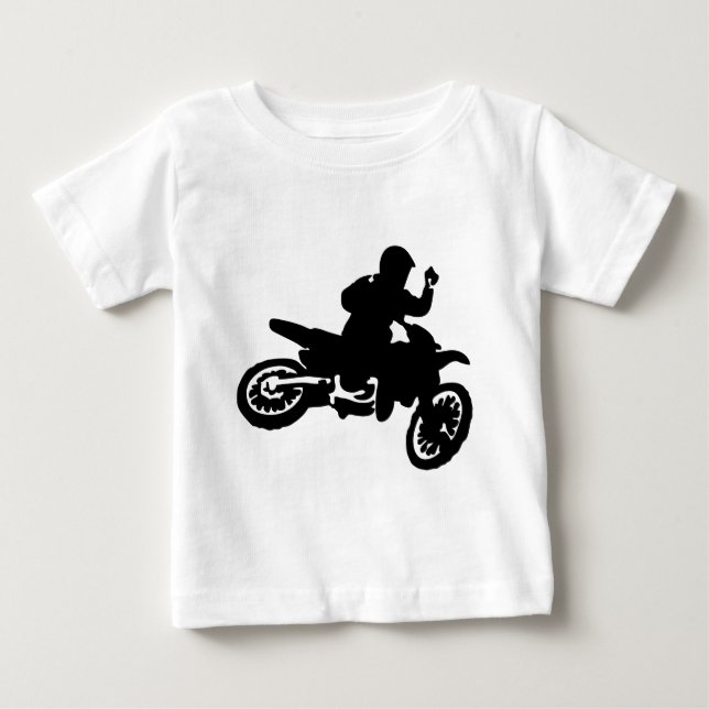 Camiseta De Bebé Azote de la bici del motocrós (Anverso)