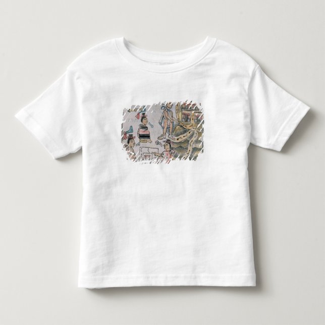 Camiseta De Bebé Aztecas que consultan y que siguen un mapa (Anverso)