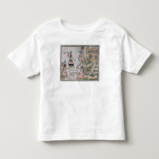 Camiseta De Bebé Aztecas que consultan y que siguen un mapa (Anverso)
