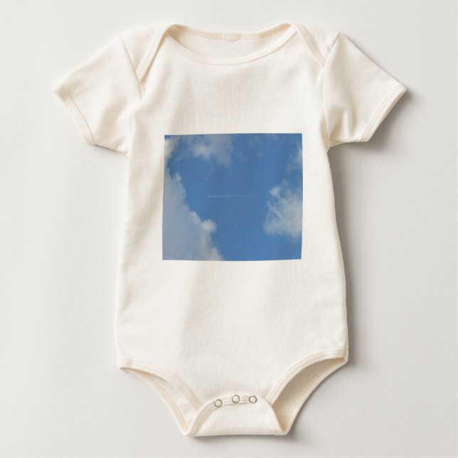 Camiseta De Bebé Azul cielo (Anverso)
