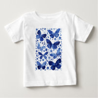 Azul de agua de mariposas