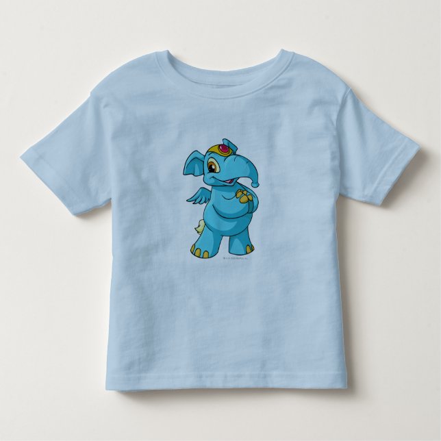 Camiseta De Bebé Azul de Elephante (Anverso)