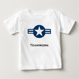 Camiseta De Bebé azul de equipo de EE.UU.