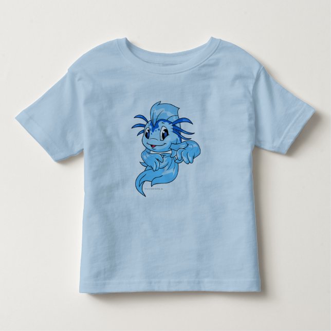 Camiseta De Bebé Azul de Koi (Anverso)