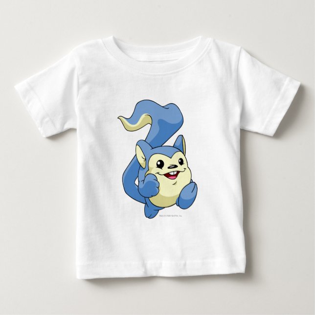 Camiseta De Bebé Azul de Meerca (Anverso)