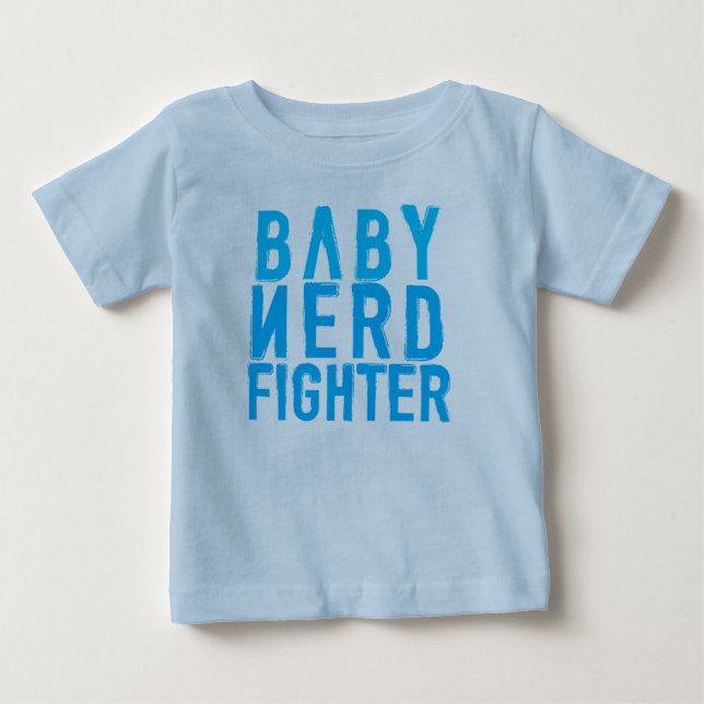 Camiseta De Bebé Azul de Nerdfighter del bebé (Anverso)