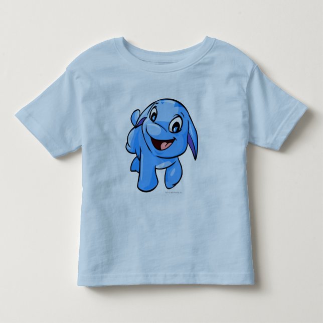 Camiseta De Bebé Azul de Poogle (Anverso)